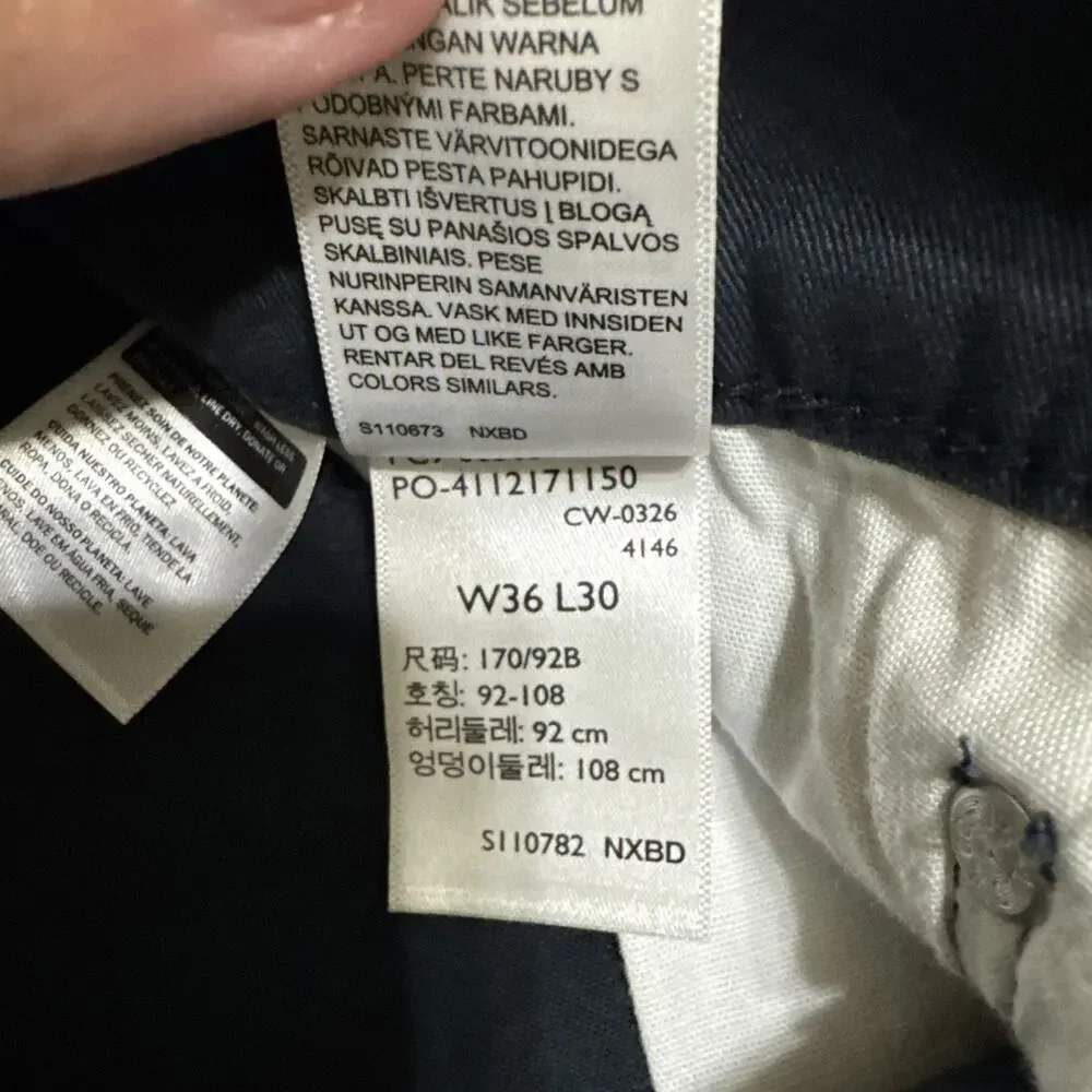Levi's 505 Regular Pants Men's 36x30 Navy Blue Indigo Straight Casual Work NWOT